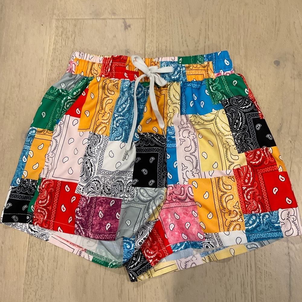 Rainbow Paisley shorts